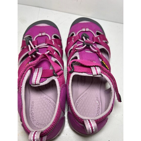 KEEN Sandals Youth 3 Seacamp II Washable Pink Shoes Hiking Utility Camping - Picture 7 of 8